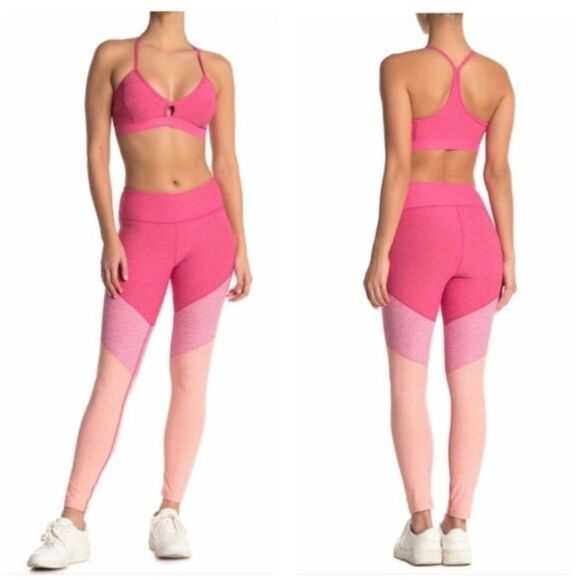 Outdoor Voices Tech Sweat 7/8 Colorblock Sculpting Compression Leggings XL - Picture 2 of 8